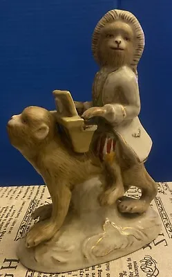 Chinoiserie Porcelain Monkey As Mozart Playing Piano Orchestra Band Figurine • $40
