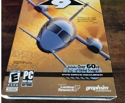 X-Plane 9 (PC Windows DVD) Flight Simulator Video Game 2008  • $11