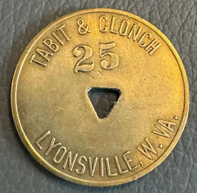 25¢ Tabit & Clonch Lyonsville W.VA Nicholas Co WV Coal Scrip • $7.49