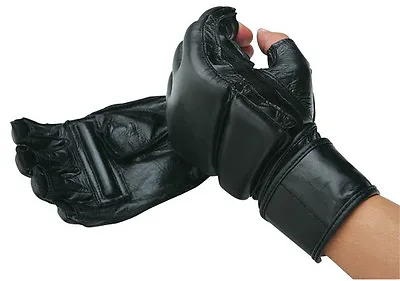 Leather MMA Gloves Deluxe Training Gear • $59.99
