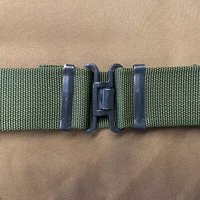 UK British Army Surplus Issue Olive Green S95 Working Belt & Cross Over Buckle • £9.99