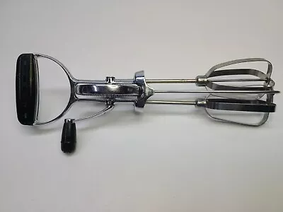 Egg Beater Manual Crank Hand Mixer Blender Stainless EKCO BEST Vintage USA SS • $18