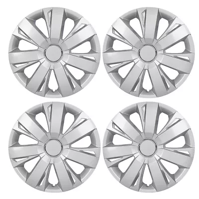 14  Universal Hubcaps Fit R14 Tire Rim Snap On SUV Wheel Covers Lacquer Set Of 4 • $35.99