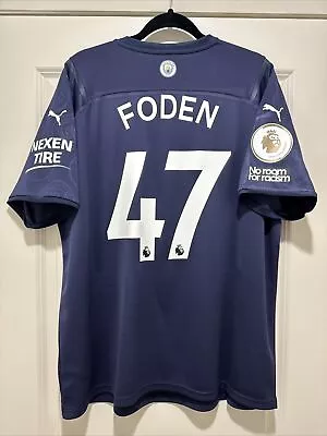 Foden #47 Mens EXTRA LARGE PUMA Away Manchester City Jersey • $107