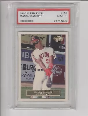 1992 Fleer Excel #164 Manny Ramirez Rc Psa 9 Mint • $1.95