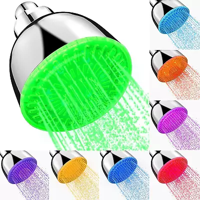 LED Shower Head Shower Head With Lights 7 Color Light Automatically Changing L • $24.18