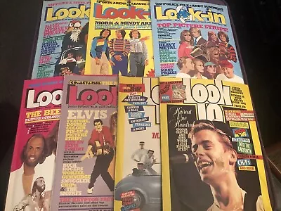 Look-In Magazine 1980s Mork Mindy Police Heavy Metal Bee Gees Elvis Madness • £34.99