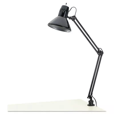 Alera LMP702B 6.75w X 20d X 28h Adjustable Clamp-On Architect Lamp - Black New • $15.55