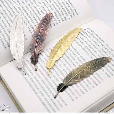 £2.99 • Buy Gold Silver Bronze Vintage Metal Bird Feather Bookmarks For Books Book Markers
