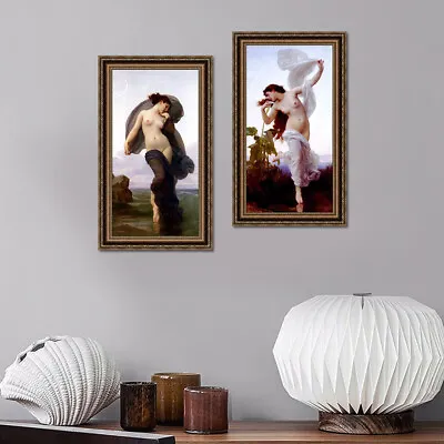 Framed Art Combo Painting 2 PCS Series#6 By William Adolphe Bouguereau Fine Art • $154.89