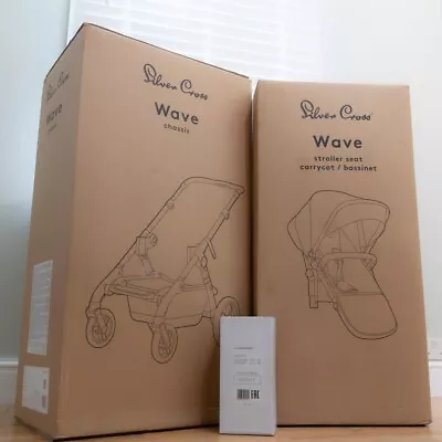 New & Boxed - Silver Cross Wave Pram And Pushchair System - Single/double - Zinc • £455