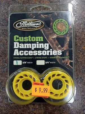 Mathews Custom Damping Accessories #80531 Rubber (HDS) 3/8  Yellow • $4.99