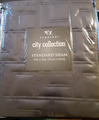 VERATEX City Collection Frame Quilted (1) Standard Pillow Sham Case  • $24.95