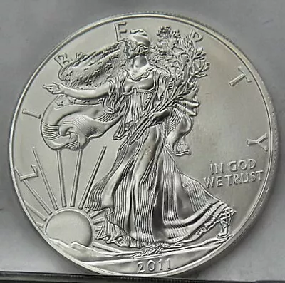 USA 2011 1oz Silver Eagle Dollar UNC - USA $1 - Stunning Silver Coin -#USD11 24 • $63.45