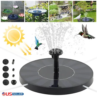 Solar Power Fountain Pump Submersible Floating Water Bird Bath Pond Garden Decor • $11.88