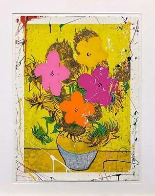 Flower And Sun (UNIQUE) Rare One-Of-A-Kind Hand Signed Mr. Brainwash Art • $4999