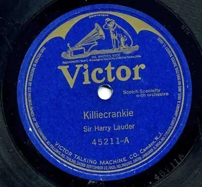 $5 • Buy Killiecrankie / Wee Jean MacGregor   Sir Harry Lauder 78RPM
