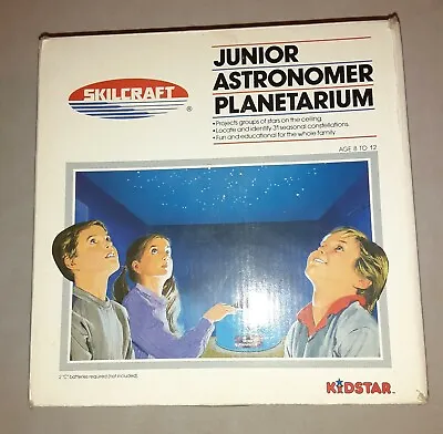 Vintage 1987 Skilcraft Junior Astronomer Planetarium Kidstar Working Condition • $7.99