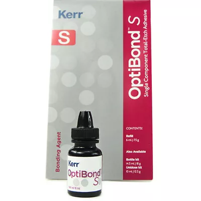 Kerr Dental OptiBond S Total-Etch 10 X 6ml Bottle Single Component Total-Etch • $339.95