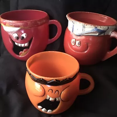 Pillsbury Funny Face Kool Aid Vintage 1969-70 Plastic Cups Lot Of 3 • $22