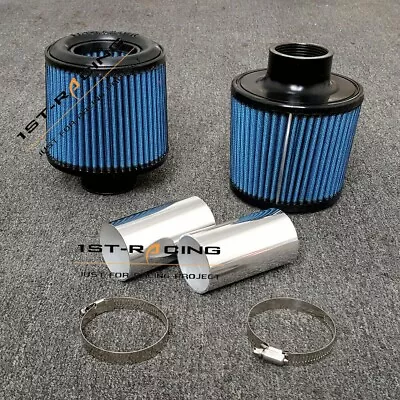 Dual Cone Filter Air Intake Kit For BMW 135i 335i 335xi 335is 535i 3.0L N54 Blue • $93.99