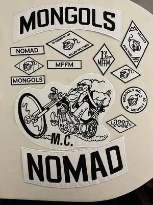 13pcs/ Set Mongols Nomad Biker Vest Embroidered 1% IN Memory • $81.12
