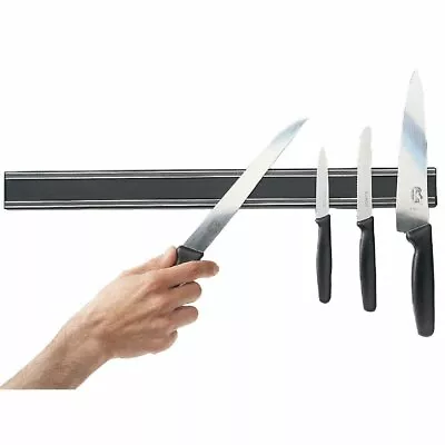 Magnetic Knife Rack Vogue Commercial Quality Heavy Duty Wall Mounted 13   33cm • £14.95