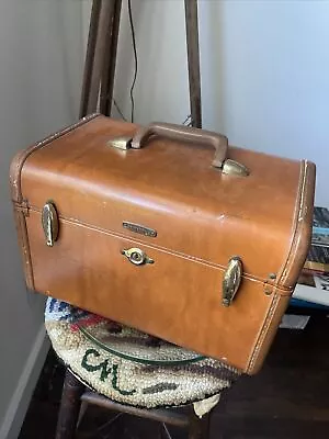 Samsonite Vintage Streamlite 4612 Schwayder Train Case Makeup Faux Leather • $30