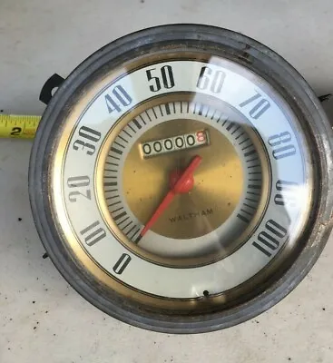 NOS 1942 Military Waltham Woodie Speedometer Clock Ford Vintage Dashboard  • $229