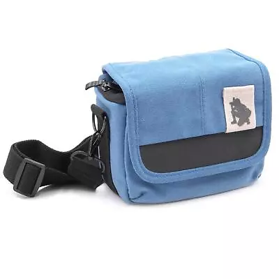 Universal Camera Bag Blue Canvas For Panasonic Lumix DMC-FZ 1000 EC • £17.02