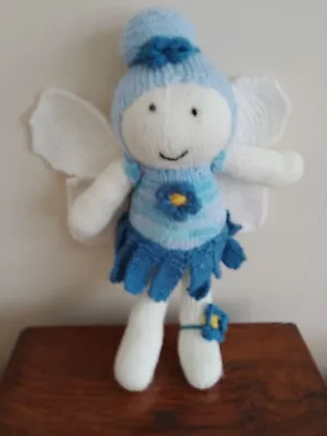 Hand Knitted Bluebell Fairy Doll • £7.50