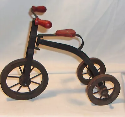 Vintage Miniature Tricycle Bicycle Wood & Metal Figurine • £7.78