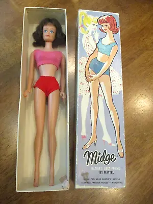 VINTAGE 1962 Brunette  MIDGE -BARBIE  IN BOX  Japan • $109.19