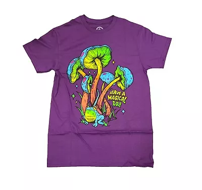 Have A Magical Day Mushroom Purple Graphic T-Shirt • $19.99