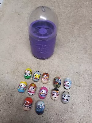 12x Mighty Beanz Lot With Purple Canister Holder • $20