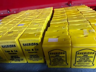 Brand New Vintage Sheridan 5mm/.20cal Air Gun Pellets-Yellow Container-FULL! • $79