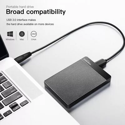 Backup Storage 500gb 1tb Hdd Hard Drive Usb3.0 Pc Portable External Ps4 Xbox One • £13.21