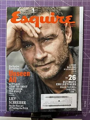 August 2016 Esquire Magazine Liev Schreiber Muhammad Ali Watches Cars Bad Girl • $9.99