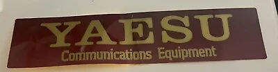 Yaesu Sticker Vintage Yaesu Communications Equipment NOS Ham Radio • $15