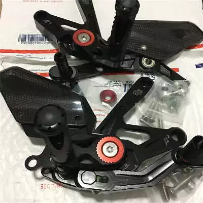 2015+ Yamaha YZF R1 R1M R1S Footrests Gilles MUE2 Adjustable Rear Sets BK/RD • $544.99