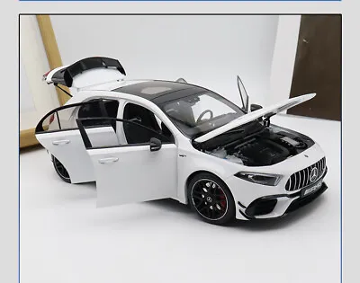 For NZG For Mercedes For AMG A 45 S Car White 1:18 Scale Truck Model Collections • £223.48