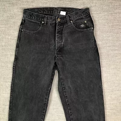 Vintage Harley Davidson Jeans Mens 34x34 Black Relaxed Fit Tapered Actual 32x32 • $27.99