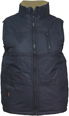 £12.76 • Buy New Warm Gilet Brown Fleece Lined Zip Pockets Bodywarmer Sleeveless Coat