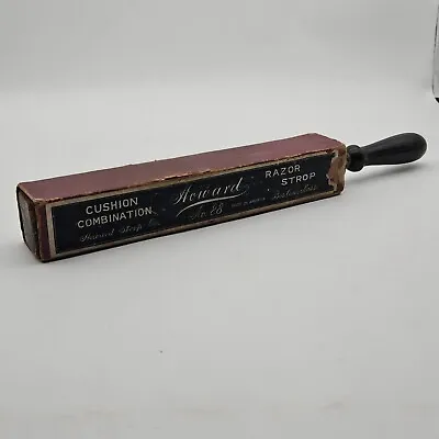 Vintage Howard No. 88 Cushion Combination Razor Strop W/ Original Sleeve.   • $16