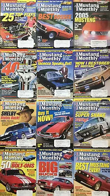 Mustang Monthly Magazine 2004 Lot Of 12 Complete Year Cobra Jet GT500 Mach 1 • $30.59