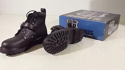 River Road Mens Crossroads Buckle Boots Size 10 Black • $49.99