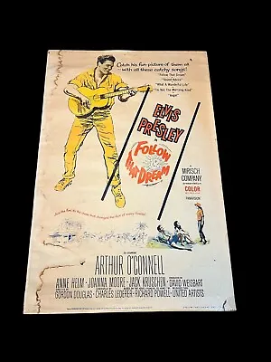 Follow That Dream 1962 Original Movie Poster Elvis Presley  Arthur O'connell • $445.95