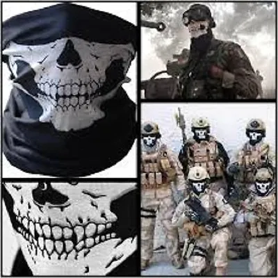 Tubular Skull Multi Bandana Motorcycle Scarf Neck Face Mask Ski Biker Headband • $8.99