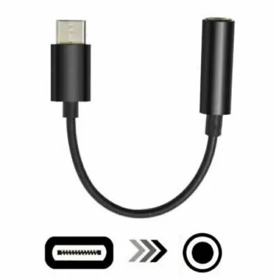 $1.39 • Buy Universal USB Type C To 3.5mm AUX Headphone Adapter Jack Cable For Android Black