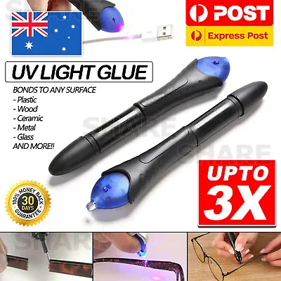 $10.95 • Buy 5 Second Fix UV Light Welding Compound Glue Pen Repair Glass Plastic Liquid AU